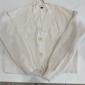 Universal Thread Women's Cream Cardigan Sweater